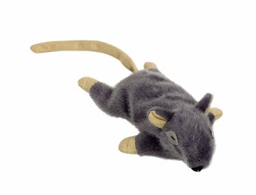 Nobby plyšová myška s santa mačacie 14,5 cm sivá