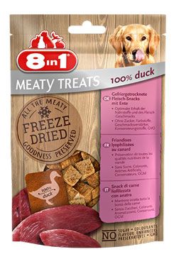 Pochúťka 8in1 Meaty Treats FD Duck 50g